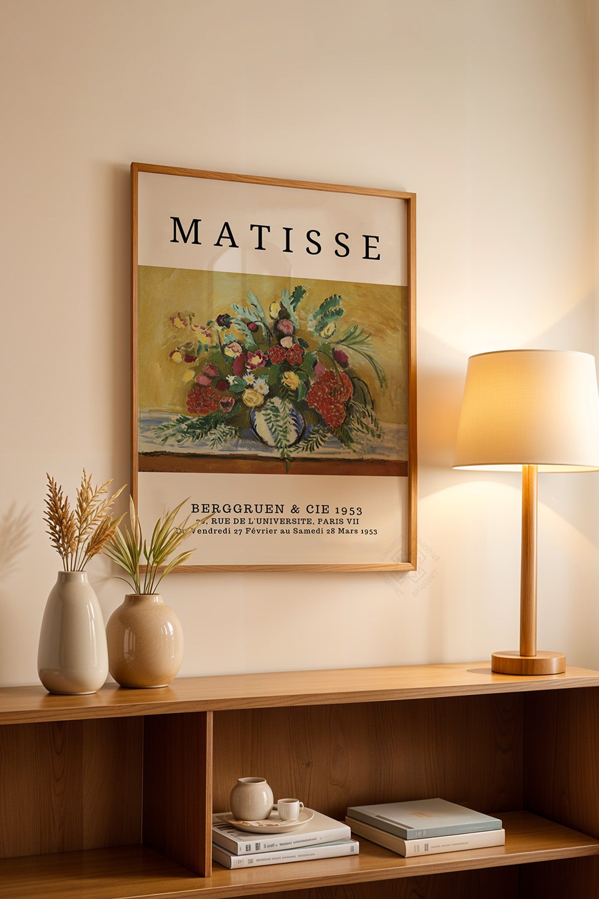 Henri Matisse Serisi Ahşap Çerçeveli Poster, Tablo Duvar Dekoru No:2
