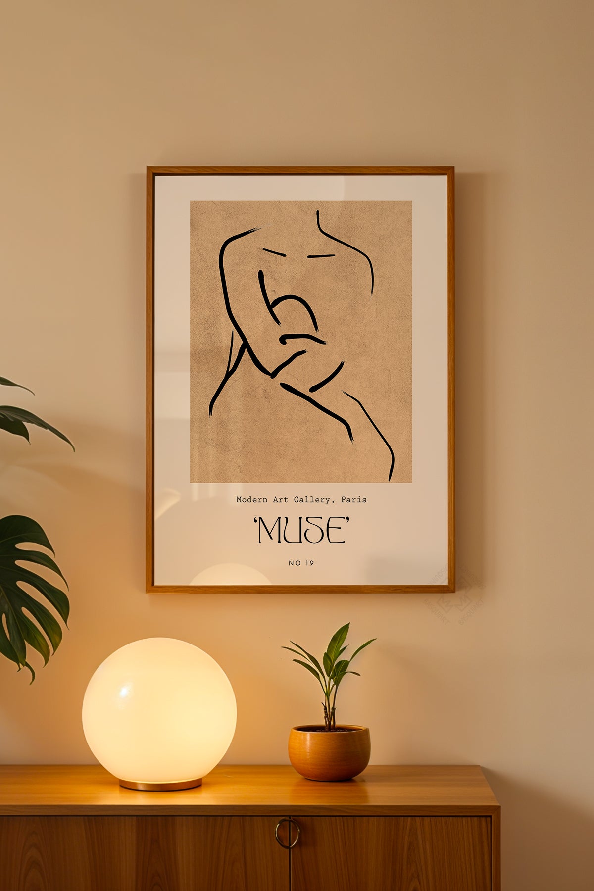 Bohemian Serisi Ahşap Çerçeveli Poster, Tablo No:83