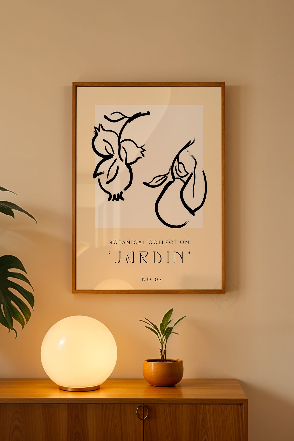 Bohemian Serisi Ahşap Çerçeveli Poster, Tablo No:119