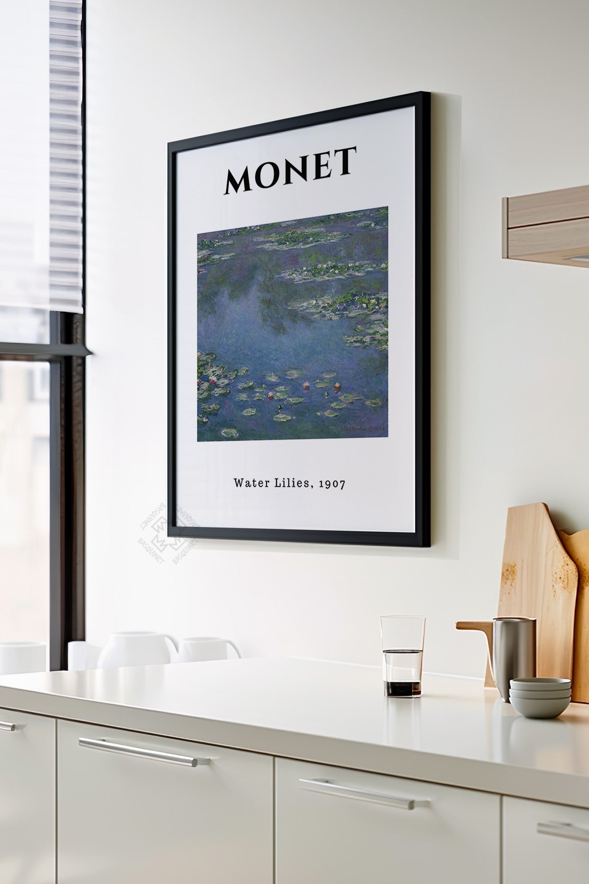 Claude Monet Serisi Siyah Çerçeveli Poster, Tablo Duvar Dekoru No:13