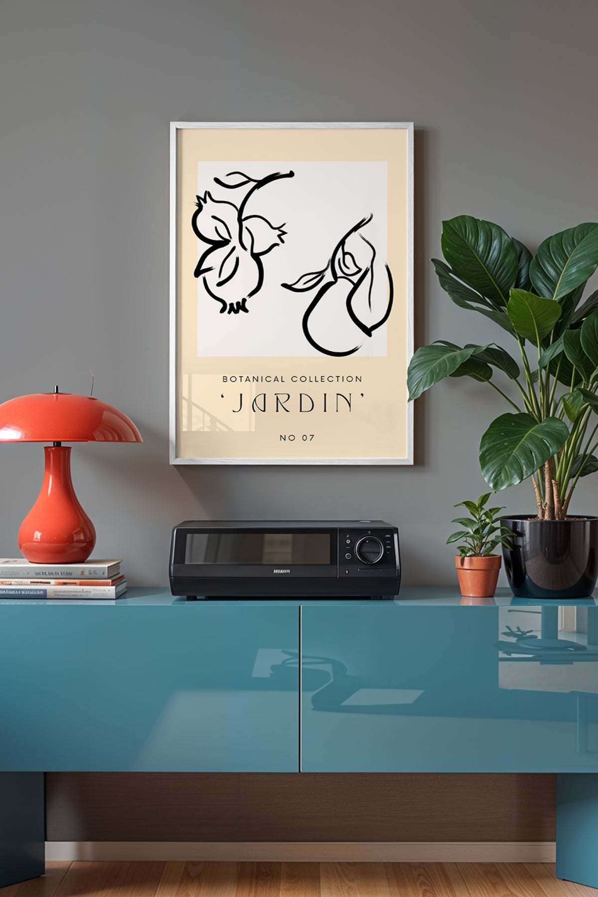 Bohemian Serisi Beyaz Çerçeveli Poster, Tablo No:119