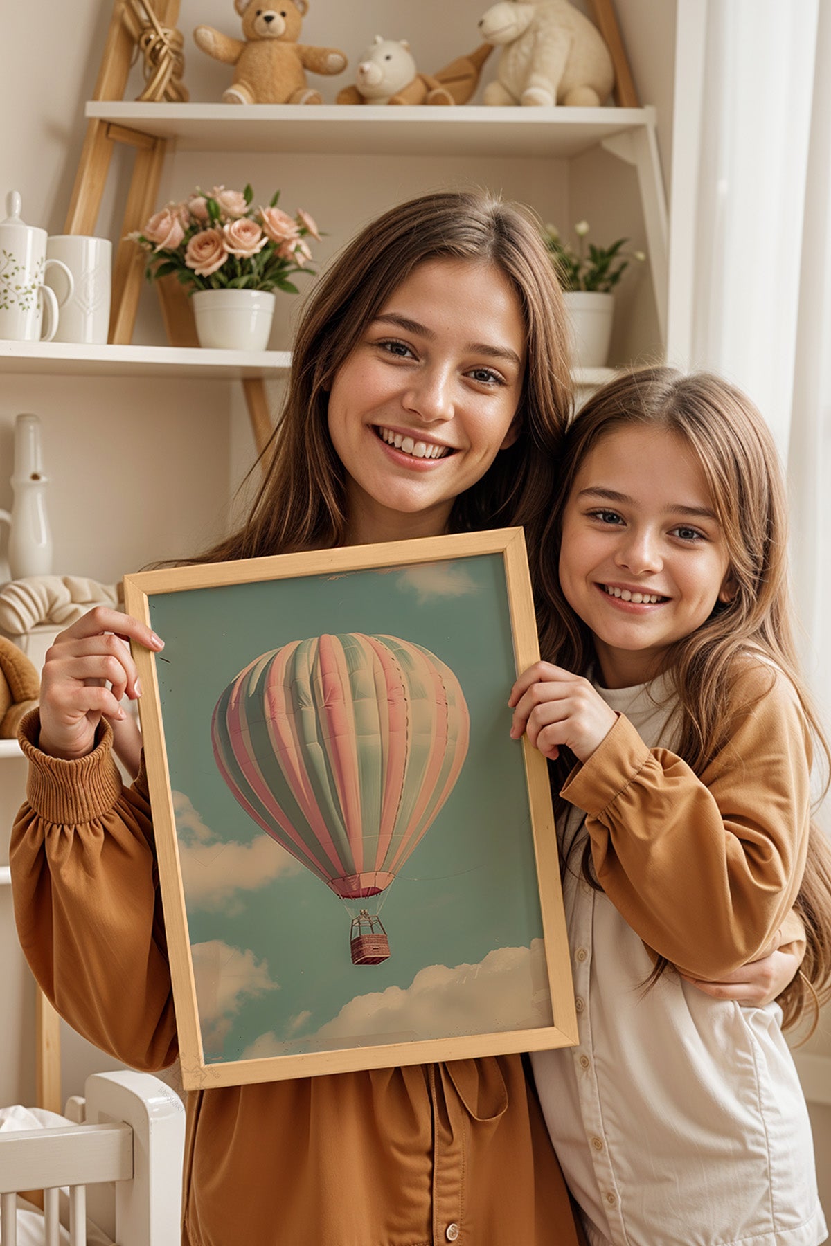 Çocuk Odası, Bebek Odası Ahşap Çerçeveli Poster, Tablo No:88