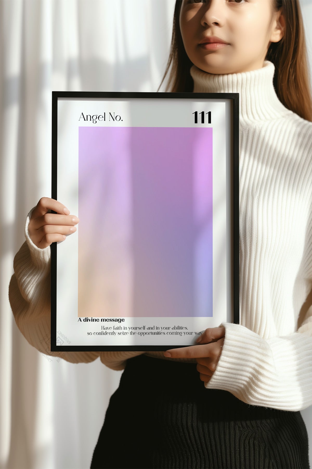 Aura Serisi Siyah Çerçeveli Poster, Tablo No:67