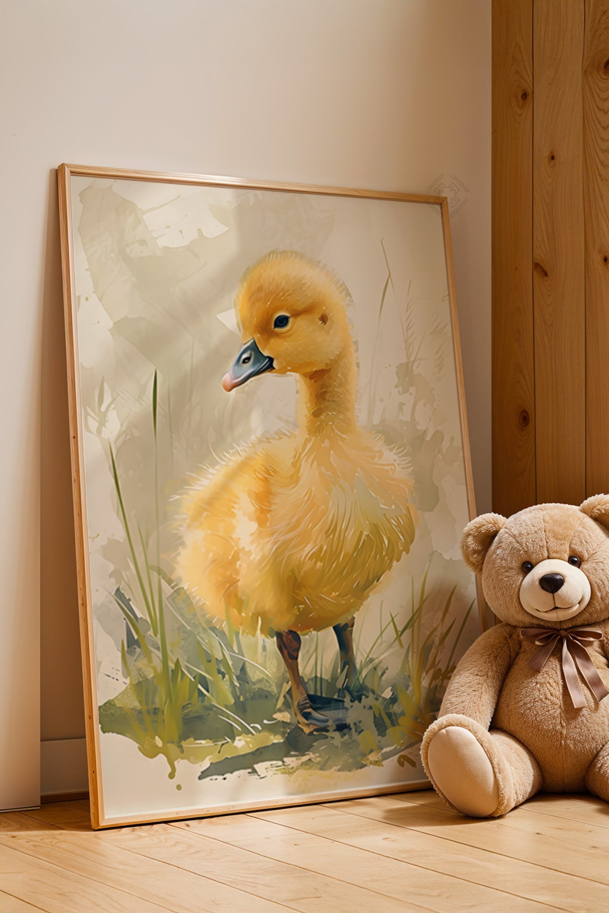 Çocuk Odası, Bebek Odası Ahşap Çerçeveli Poster, Tablo No:63