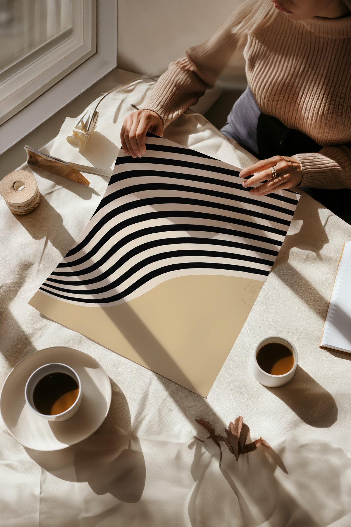 Bauhaus Minimalist 4'lü Poster Seti, Duvar Dekoru No:29