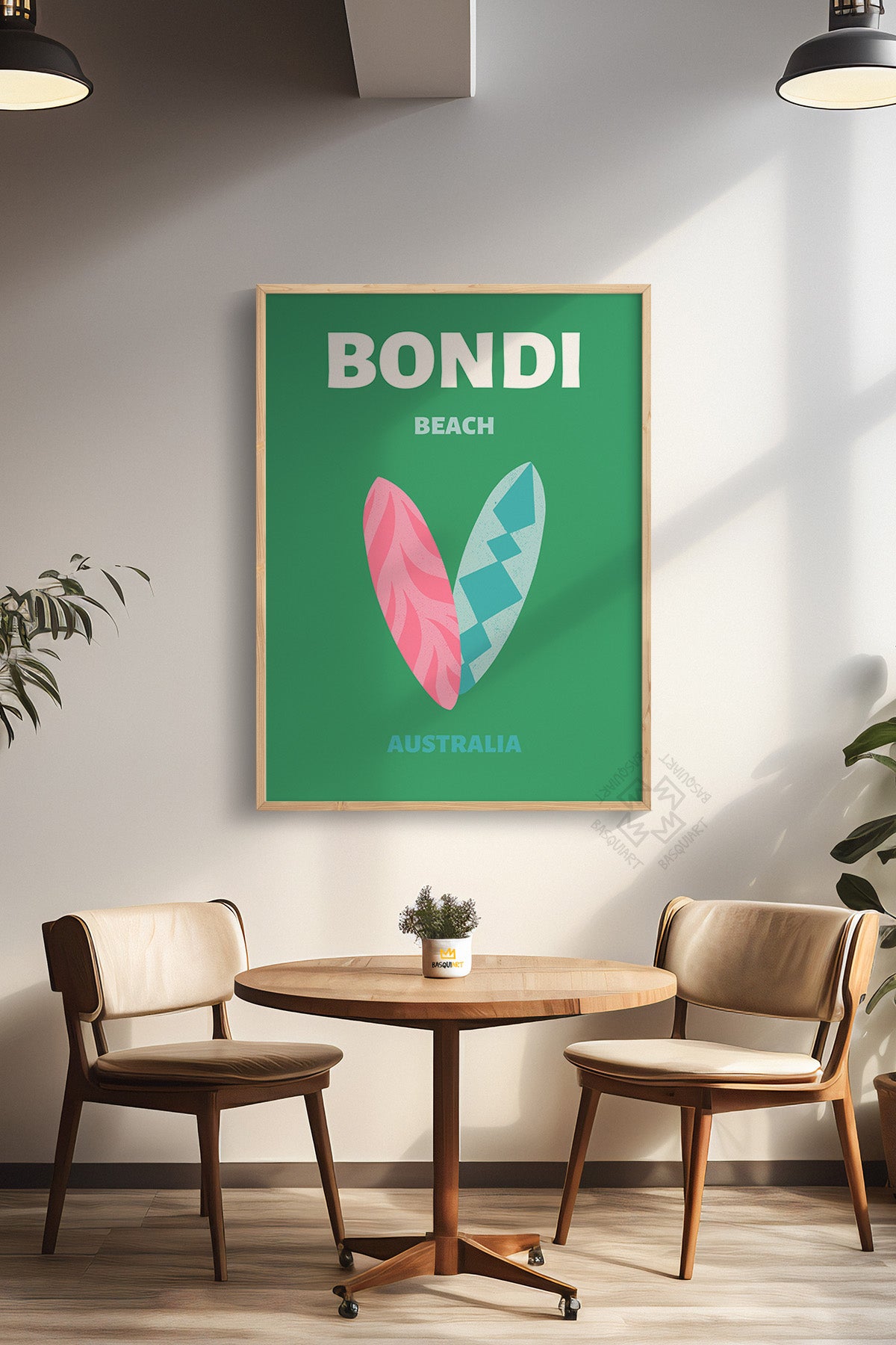 Şehir Serisi Ahşap Çerçeveli Poster, Tablo Duvar Dekoru No:8