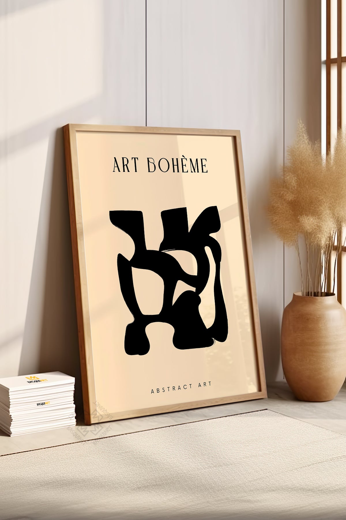 Bohemian Serisi Ahşap Çerçeveli Poster, Tablo No:137