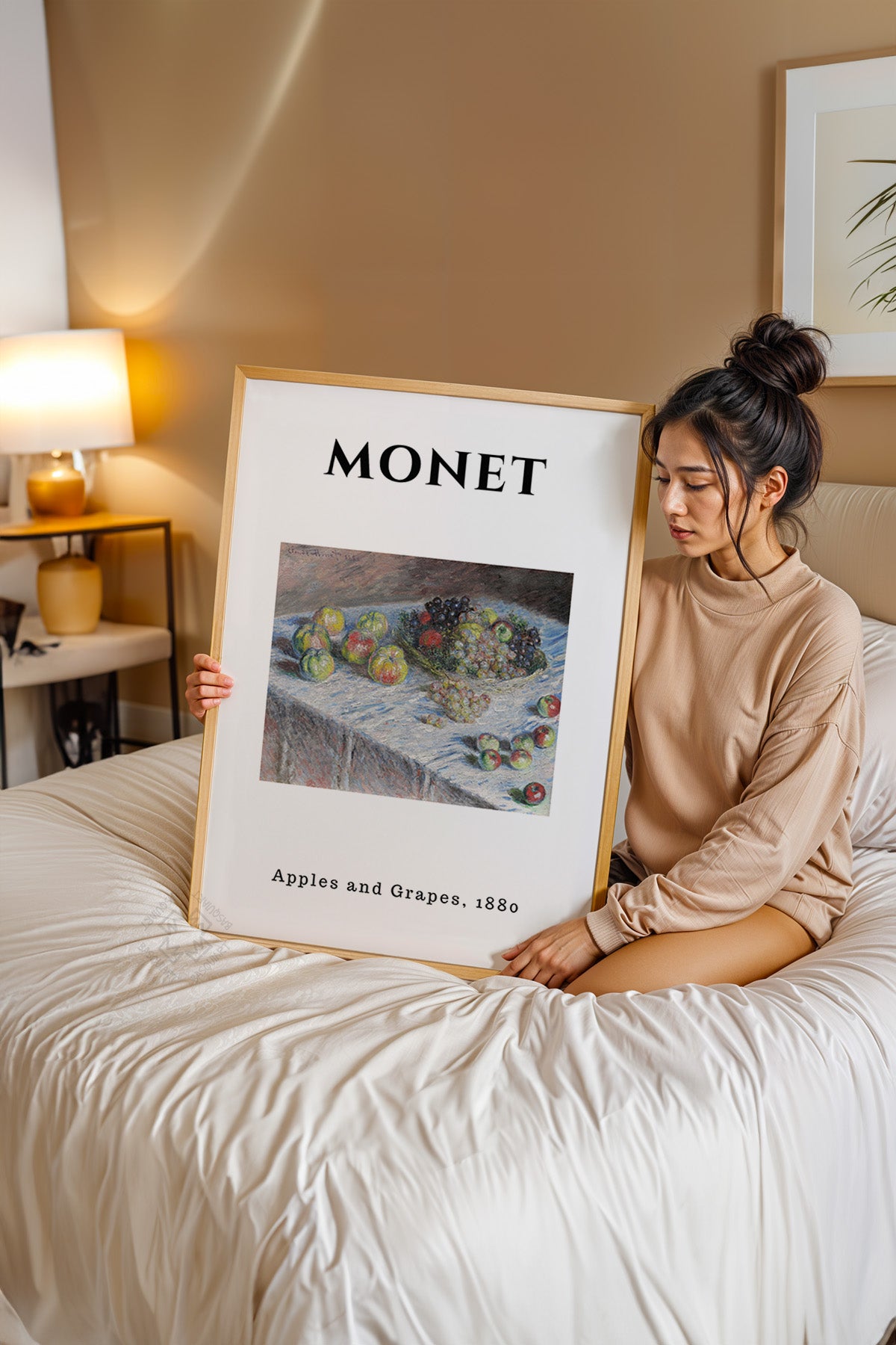 Claude Monet Serisi Ahşap Çerçeveli Poster, Tablo Duvar Dekoru No:7
