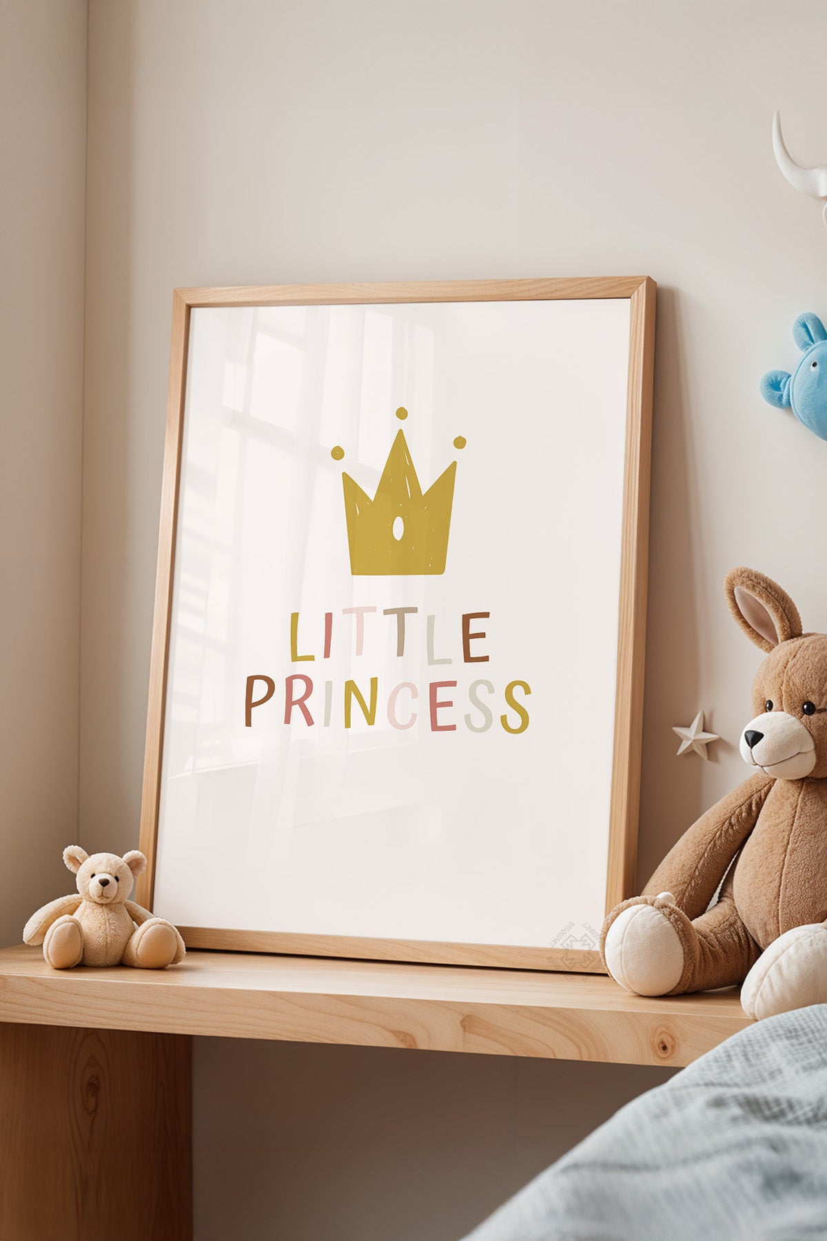 Çocuk Odası, Bebek Odası Ahşap Çerçeveli Poster, Tablo No:31