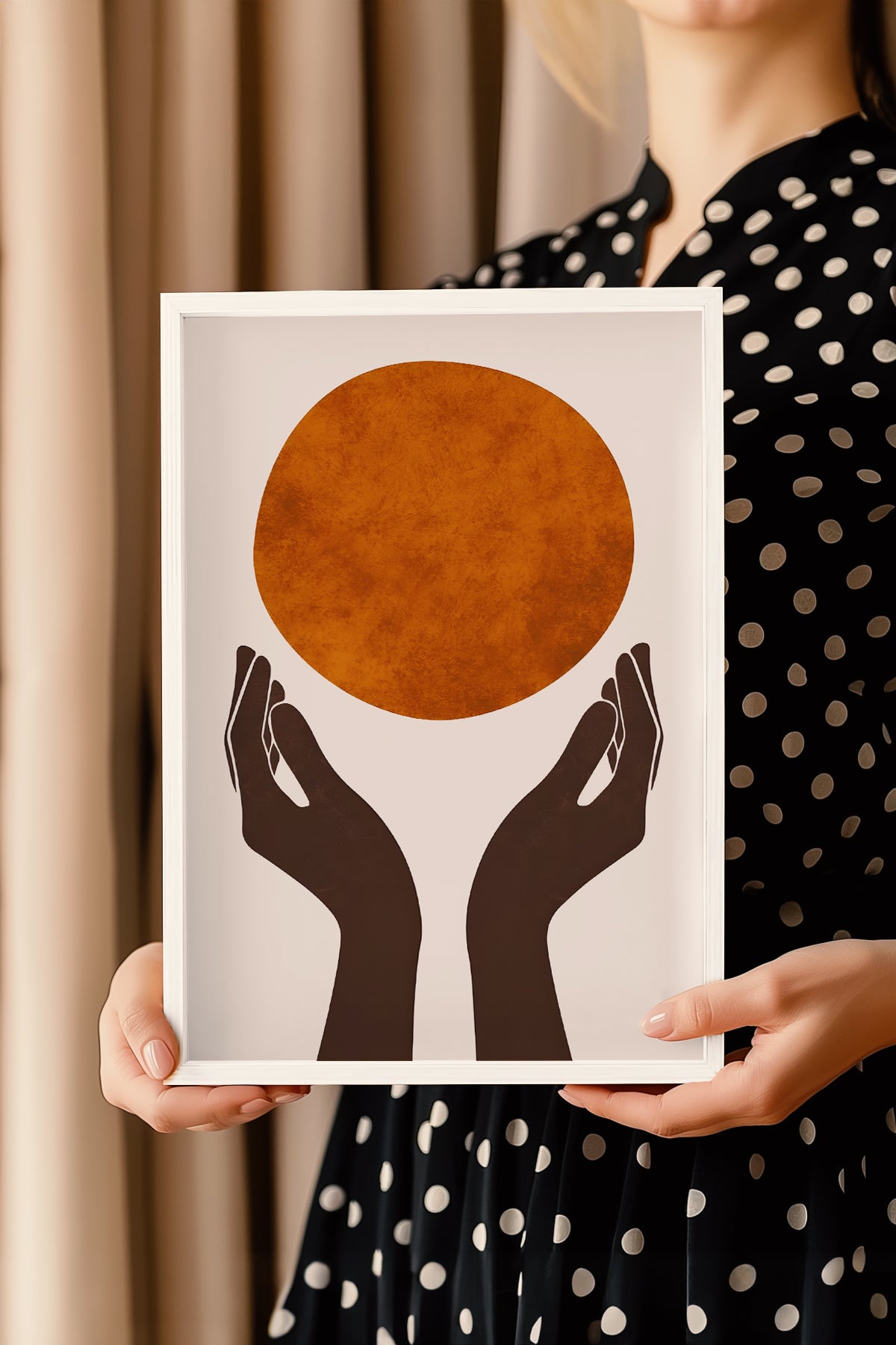 Bohemian Serisi Beyaz Çerçeveli Poster, Tablo No:34