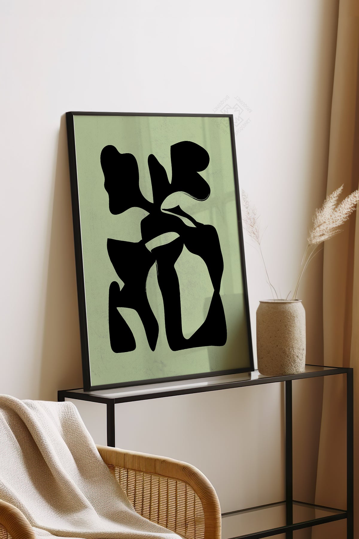 Bohemian Serisi Siyah Çerçeveli Poster, Tablo No:55