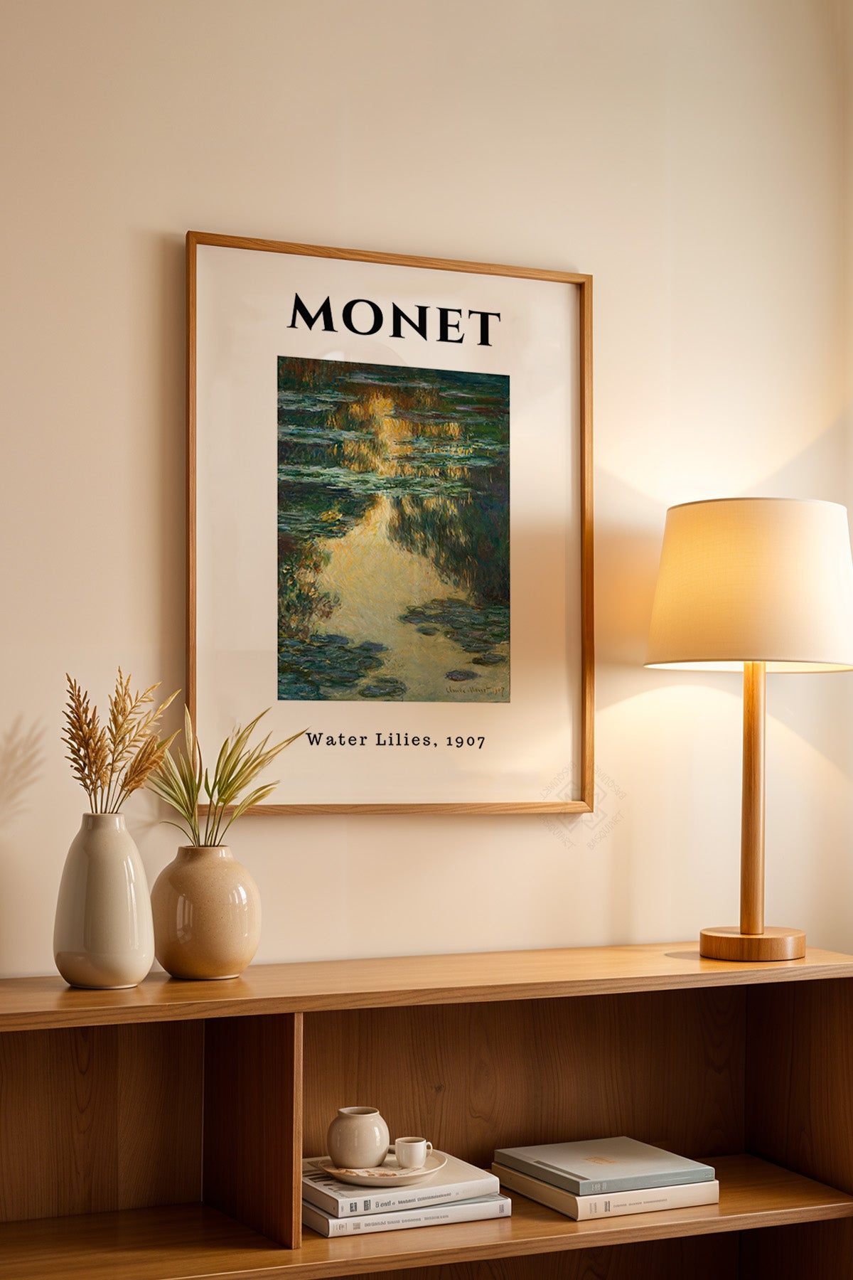 Claude Monet Serisi Ahşap Çerçeveli Poster, Tablo Duvar Dekoru No:11