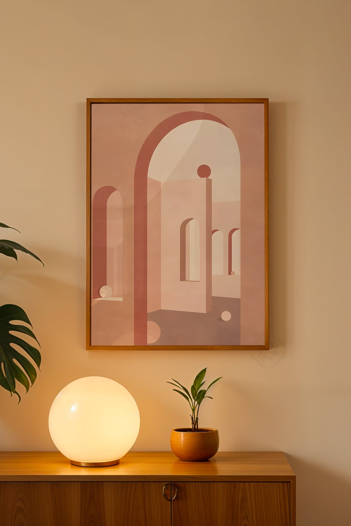 Bohemian Serisi Ahşap Çerçeveli Poster, Tablo No:30