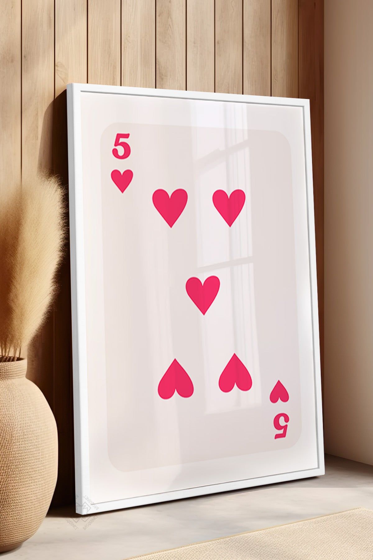 Lucky You Serisi Beyaz Çerçeveli Poster, Tablo Duvar Dekoru No:98