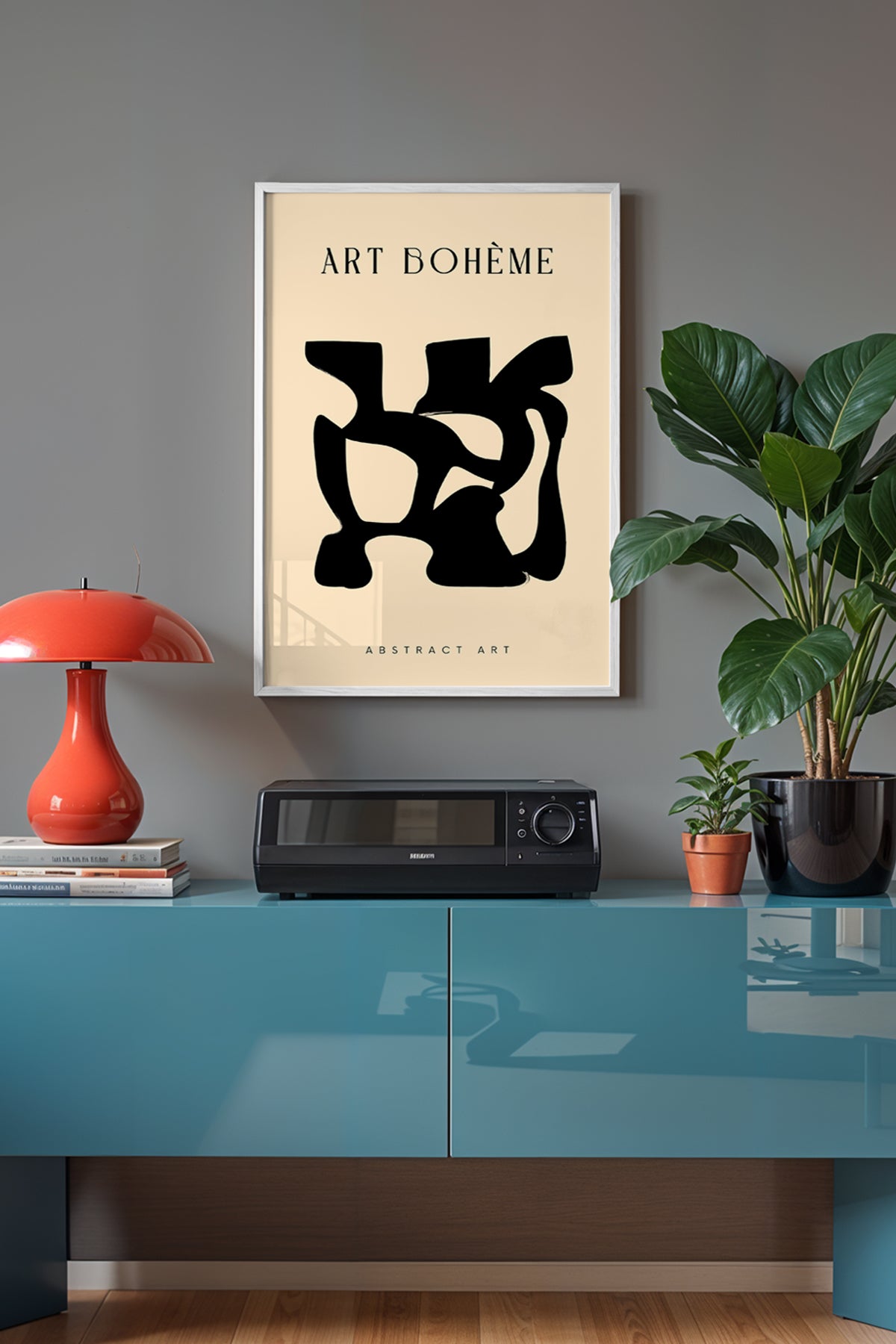 Bohemian Serisi Beyaz Çerçeveli Poster, Tablo No:137