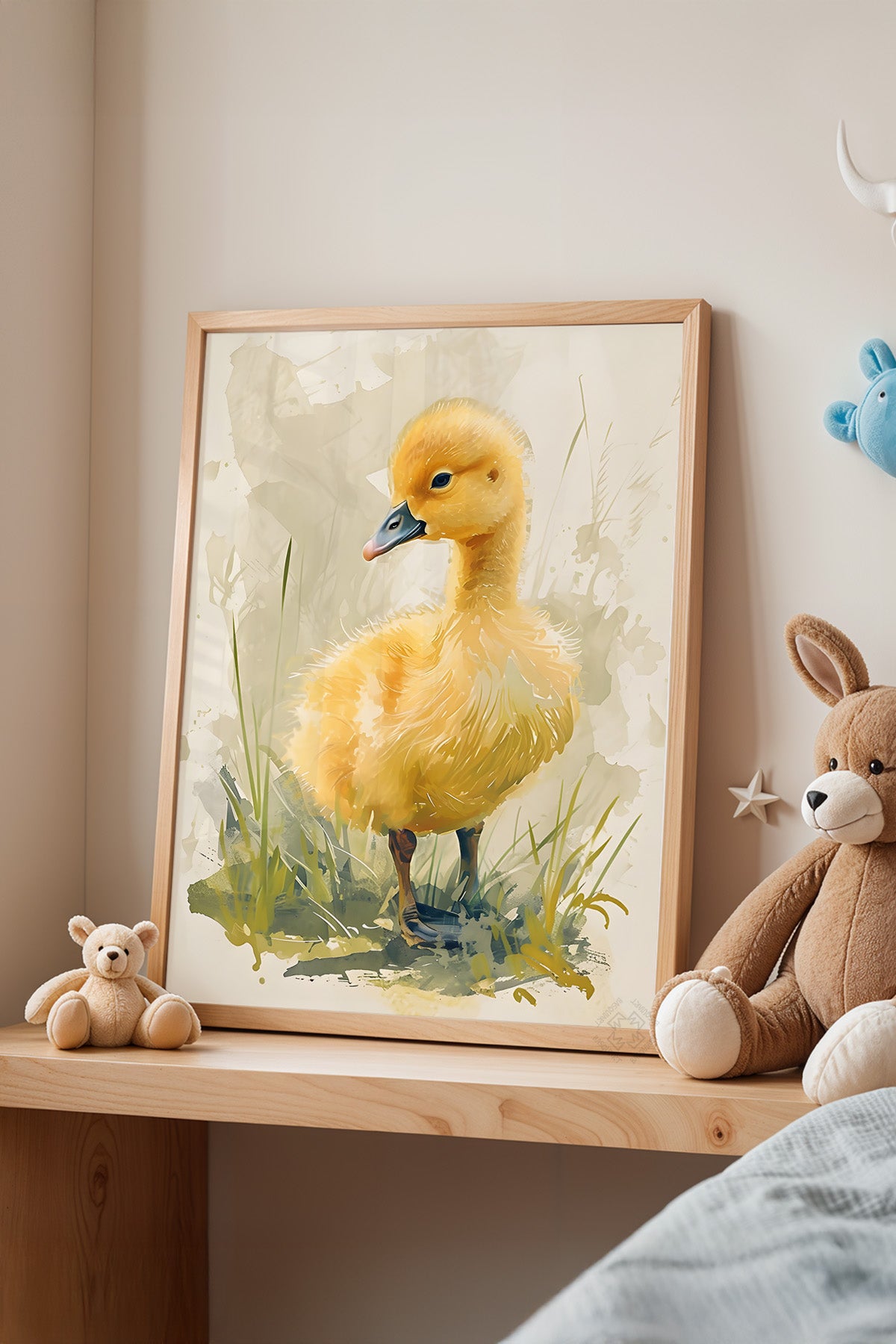 Çocuk Odası, Bebek Odası Ahşap Çerçeveli Poster, Tablo No:63