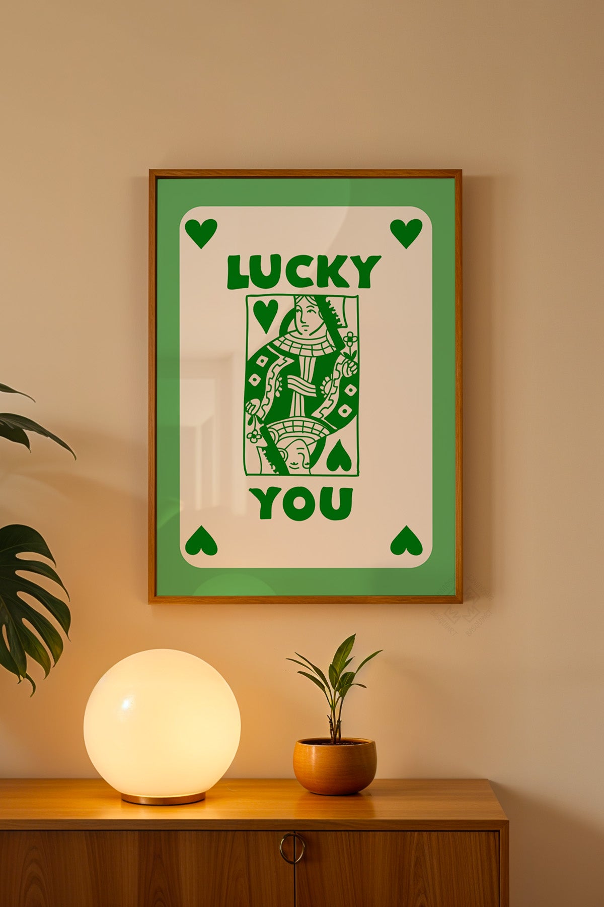Lucky You Serisi Ahşap Çerçeveli Poster, Tablo Duvar Dekoru No:127