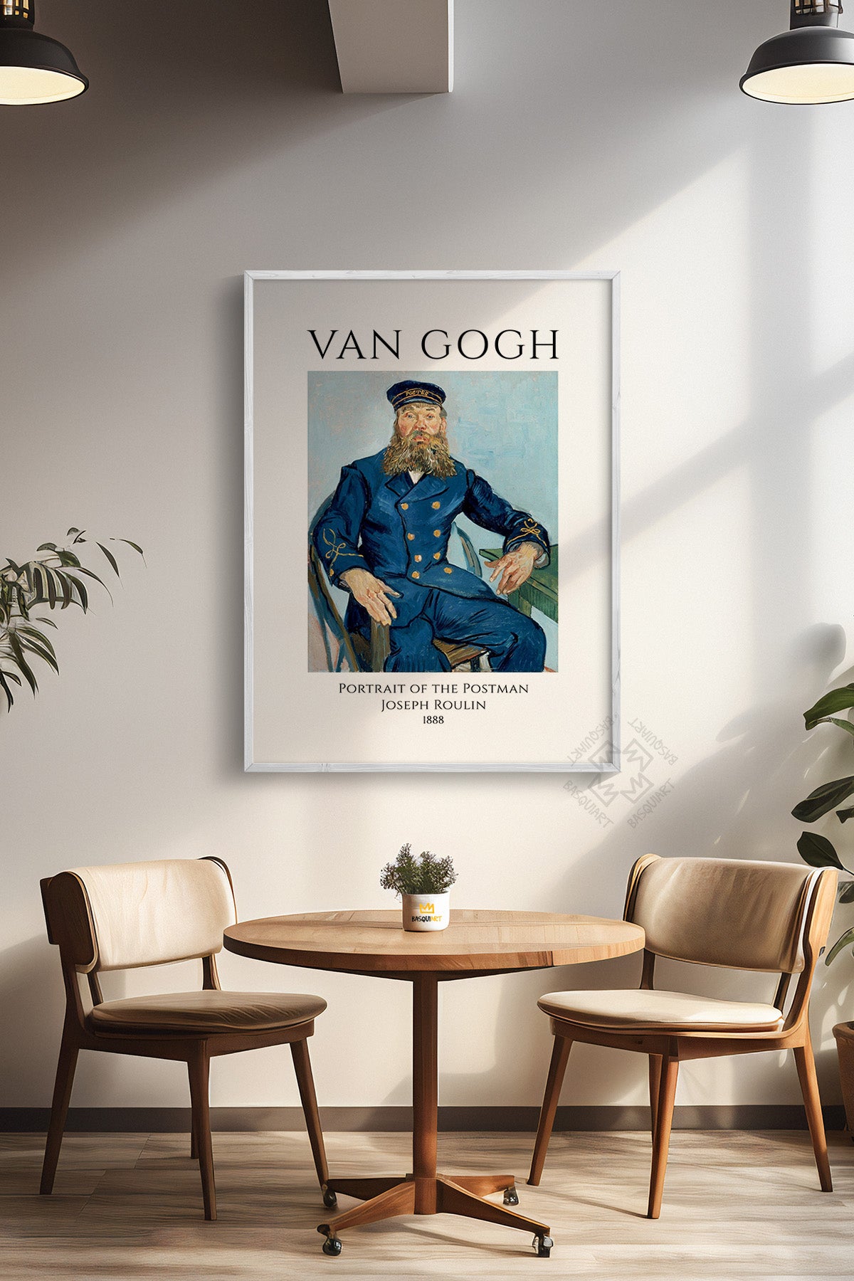 Vincent Van Gogh Serisi Beyaz Çerçeveli Poster, Tablo Duvar Dekoru No:25