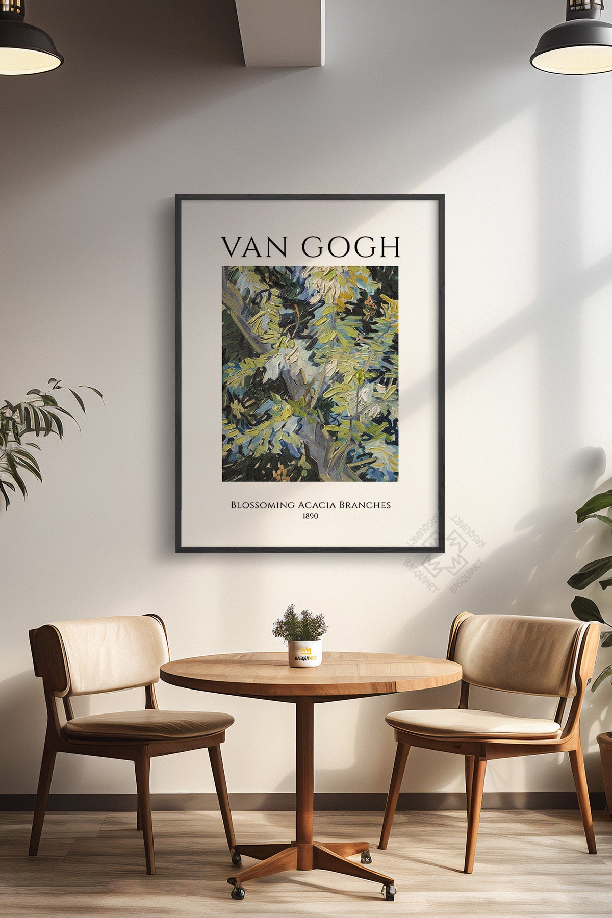Vincent Van Gogh Serisi Siyah Çerçeveli Poster, Tablo Duvar Dekoru No:16