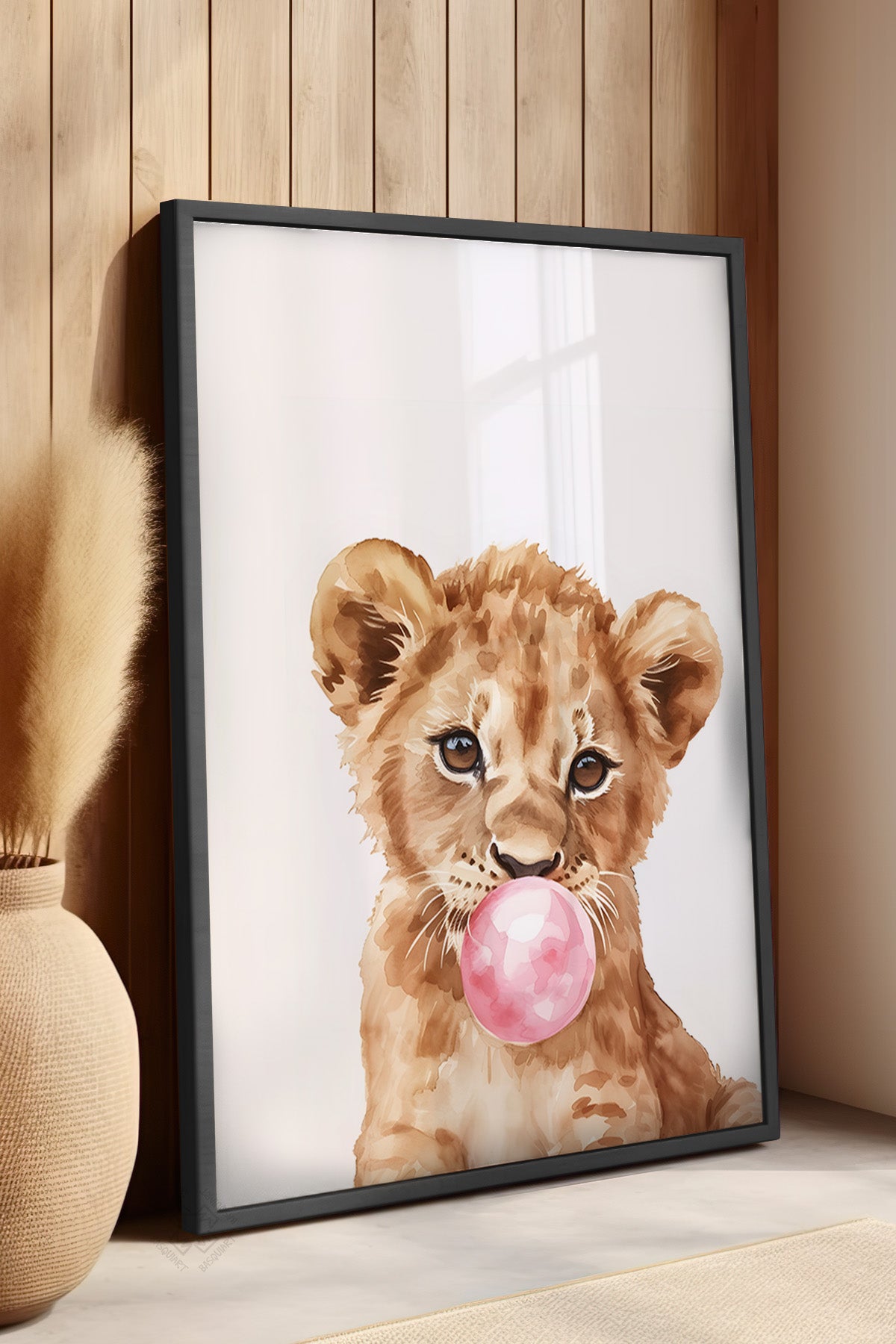 Çocuk Odası, Bebek Odası Siyah Çerçeveli Poster, Tablo No:99
