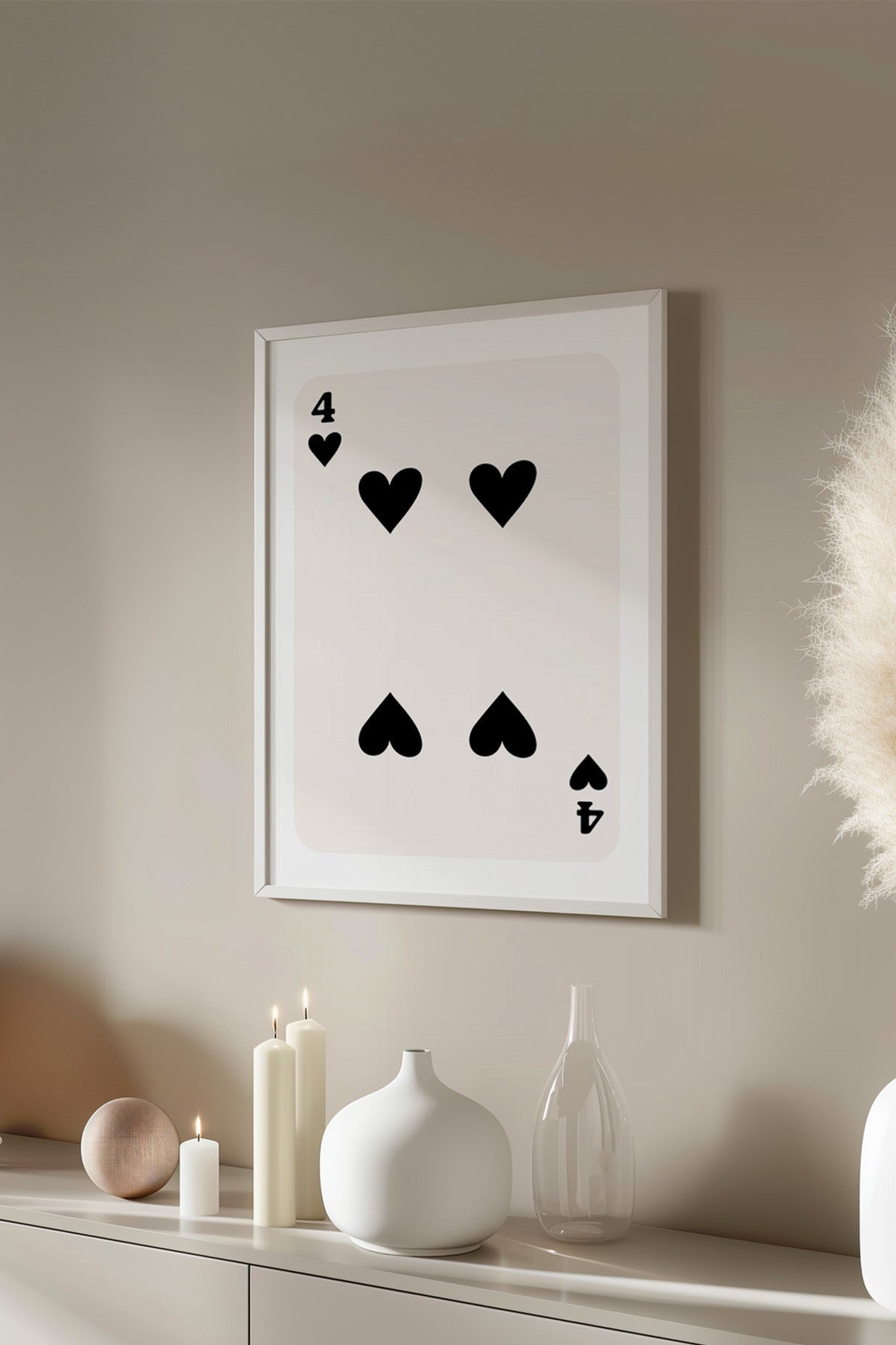 Lucky You Serisi Beyaz Çerçeveli Poster, Tablo Duvar Dekoru No:118