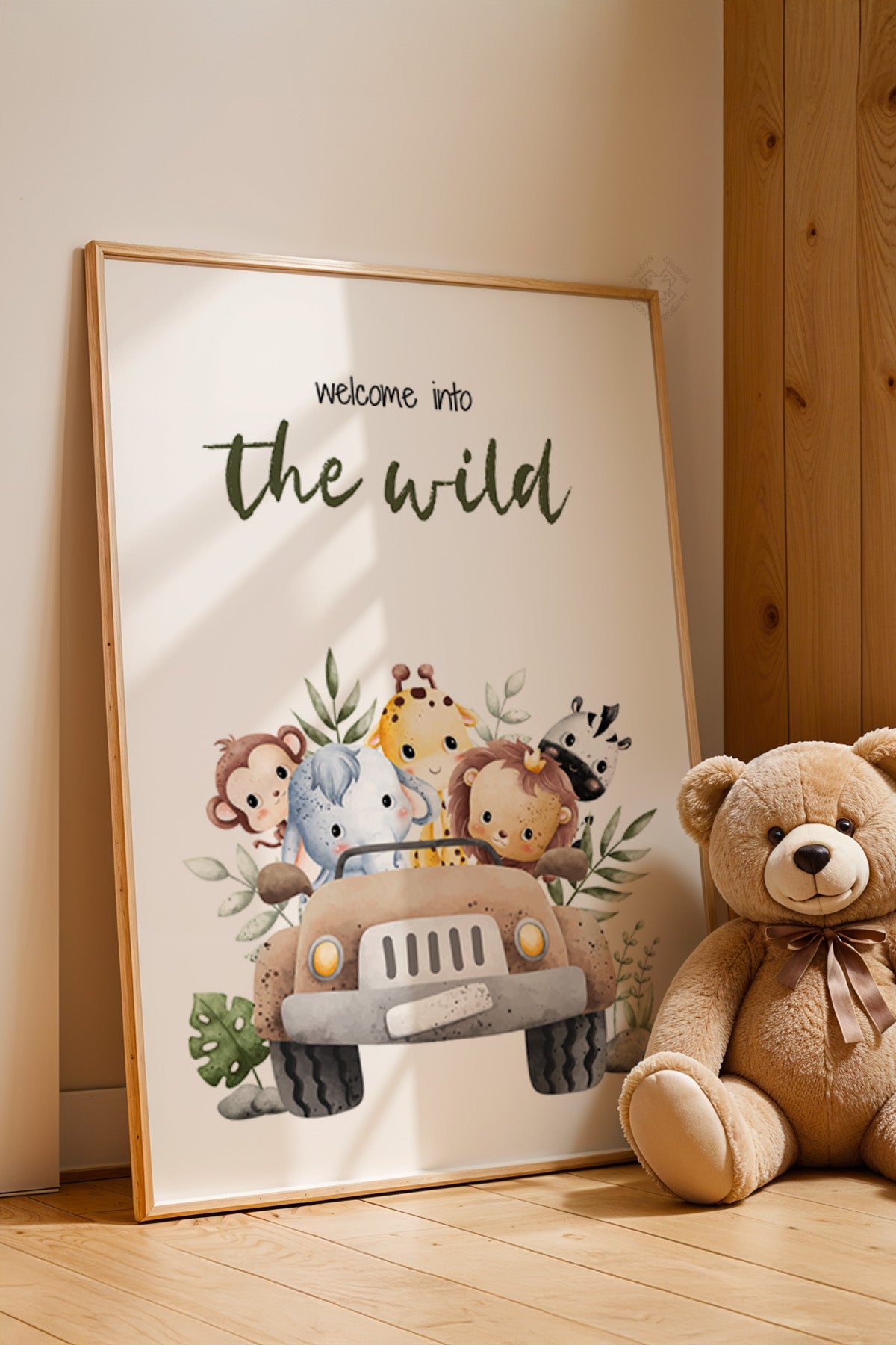 Çocuk Odası, Bebek Odası Ahşap Çerçeveli Poster, Tablo No:22