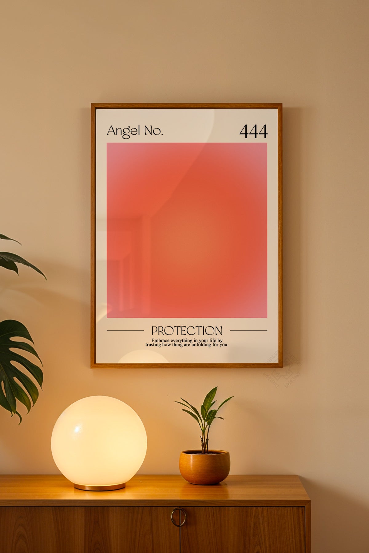 Aura Serisi Ahşap Çerçeveli Poster, Tablo No:8