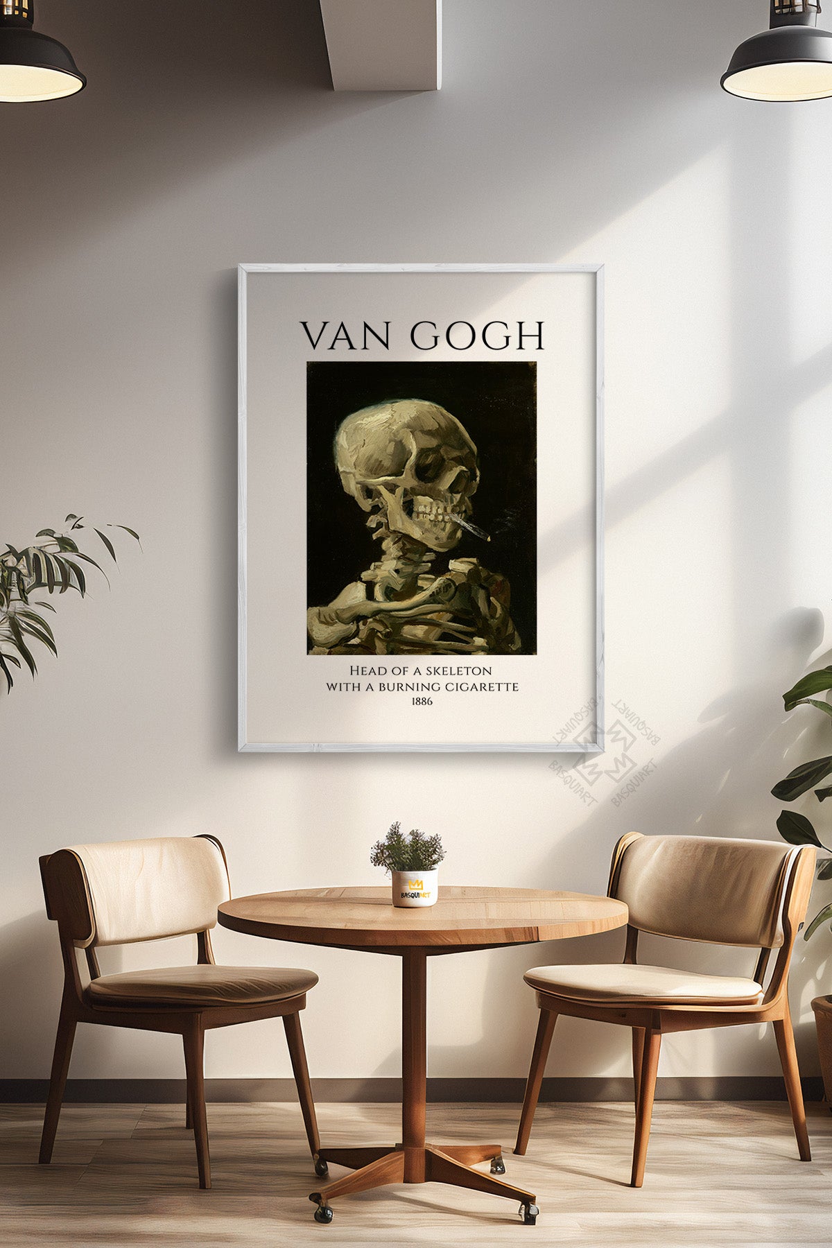 Vincent Van Gogh Serisi Beyaz Çerçeveli Poster, Tablo Duvar Dekoru No:24