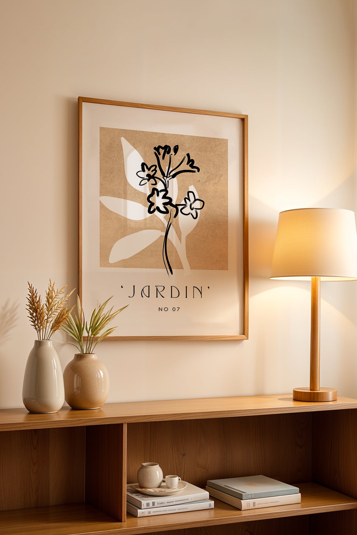 Bohemian Serisi Ahşap Çerçeveli Poster, Tablo No:120