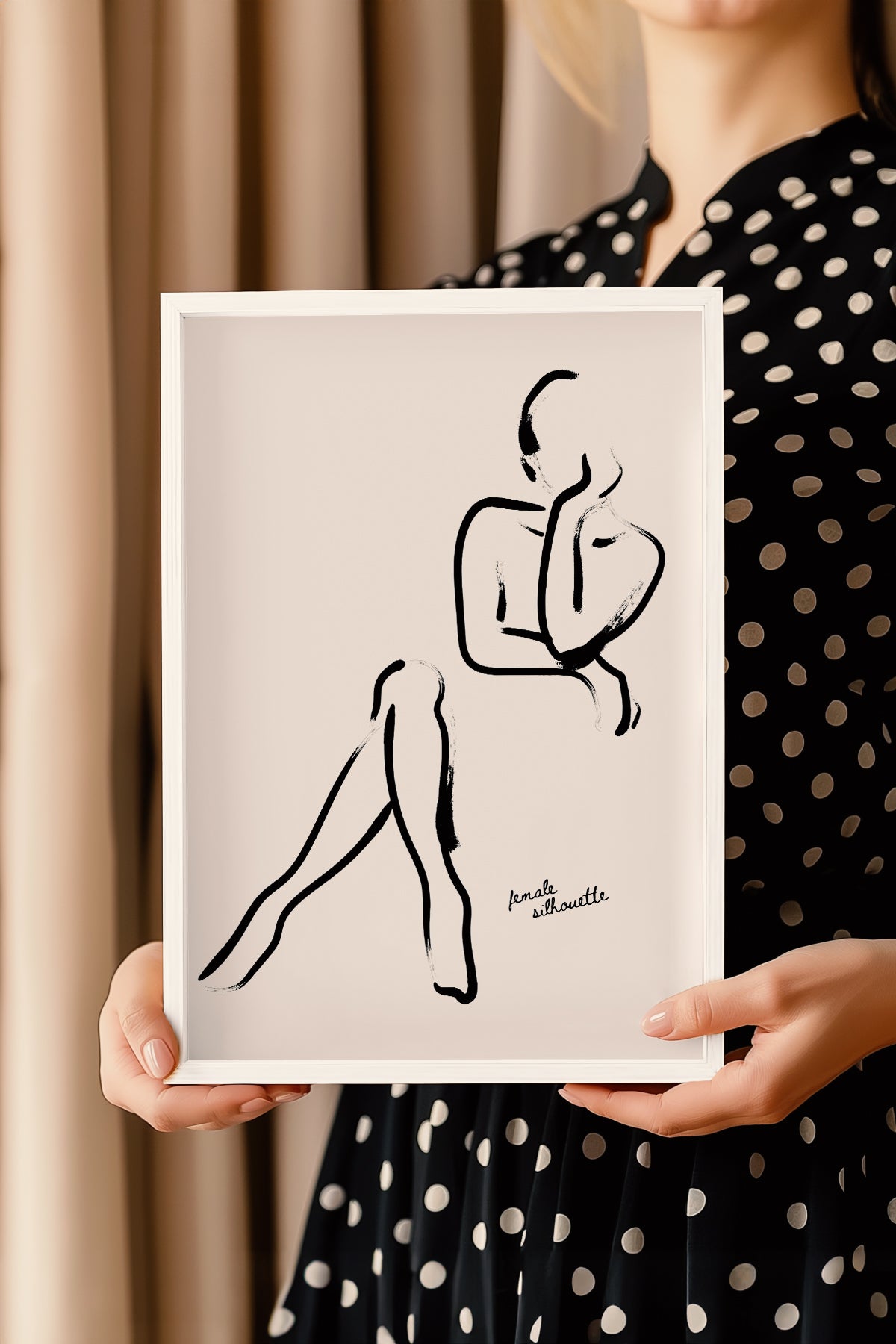 Bohemian Serisi Beyaz Çerçeveli Poster, Tablo No:90