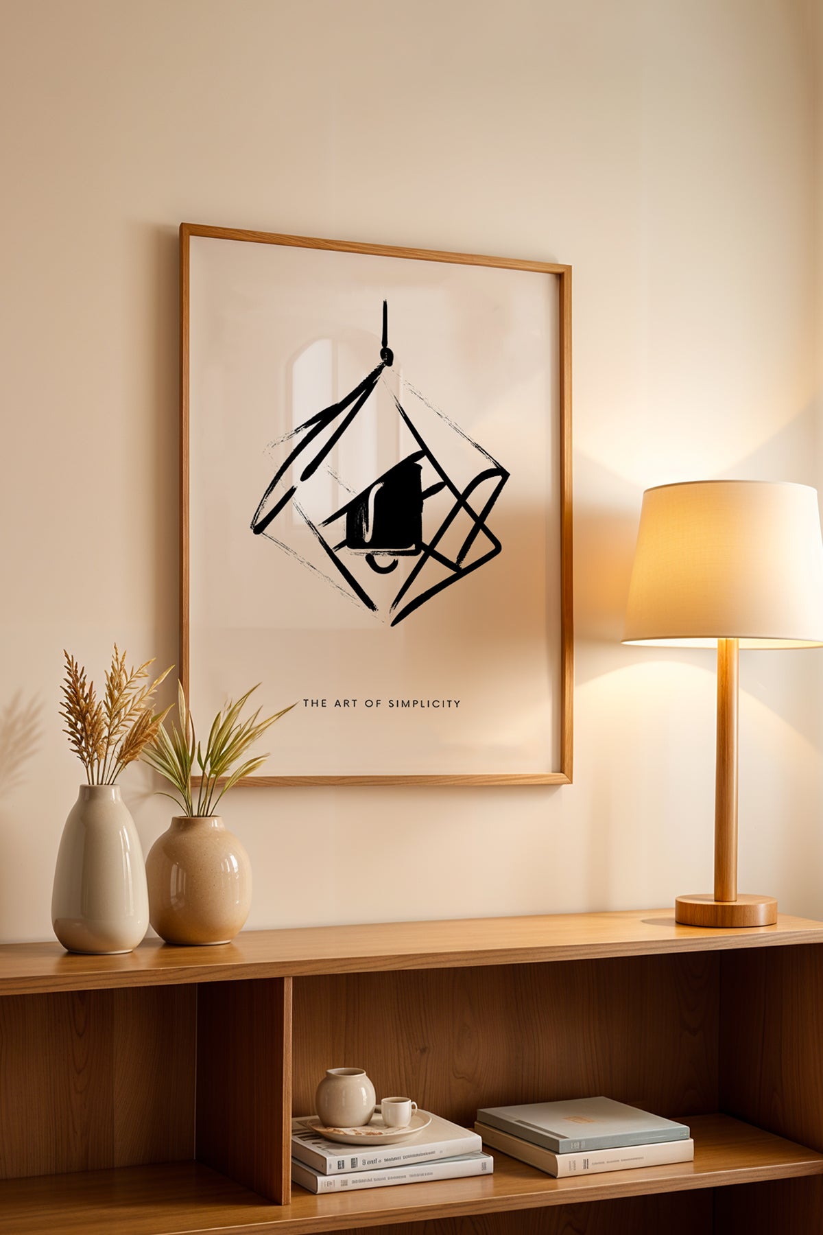 Bohemian Serisi Ahşap Çerçeveli Poster, Tablo No:76